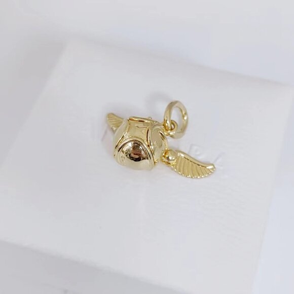 Pandora Harry Potter, Golden Snitch Pendant Gold Plated with box - Picture 2 of 9
